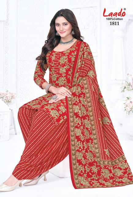Laado nadiya patiyala vol 18 ikkat cotton dress material wholesale